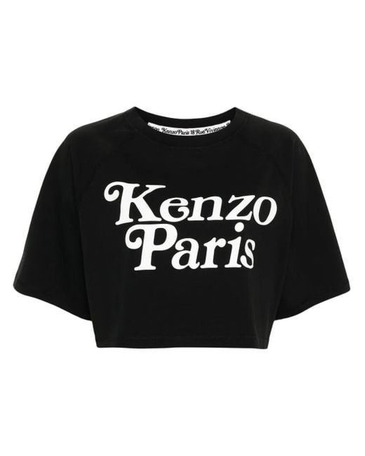 KENZO Black T-Shirt With Verdy Bear Print