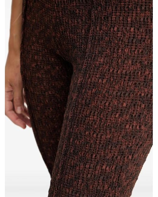 Guess Brown Textured Trousers