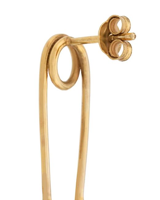 True Rocks White Safety Pin Stud Earring