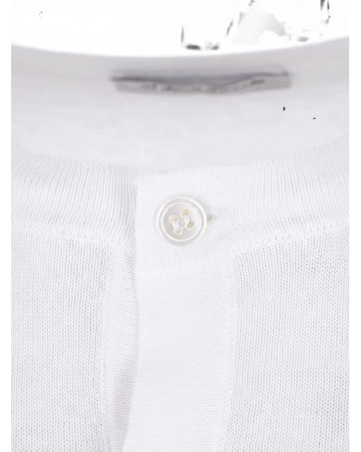 Al Duca D'aosta White Cotton-Crepe T-Shirt for men
