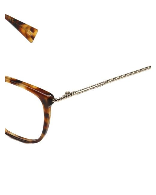 Marc Jacobs Metallic Tortoiseshell-Effect Square-Frame Glasses