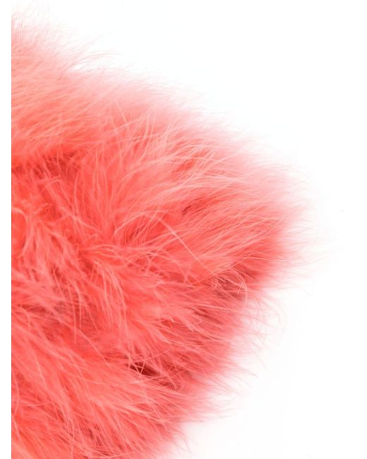 Bolso de mano con plumas Yves Salomon de color Pink