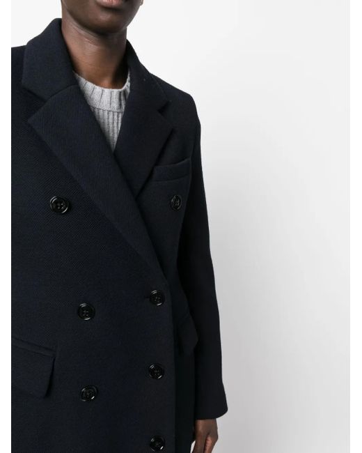 Dorothee Schumacher Black Double-Breasted Coat