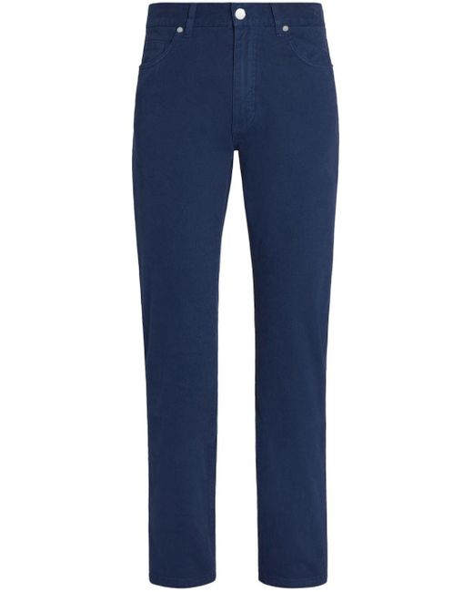 Zegna Blue Roccia Slim-fit Jeans for men