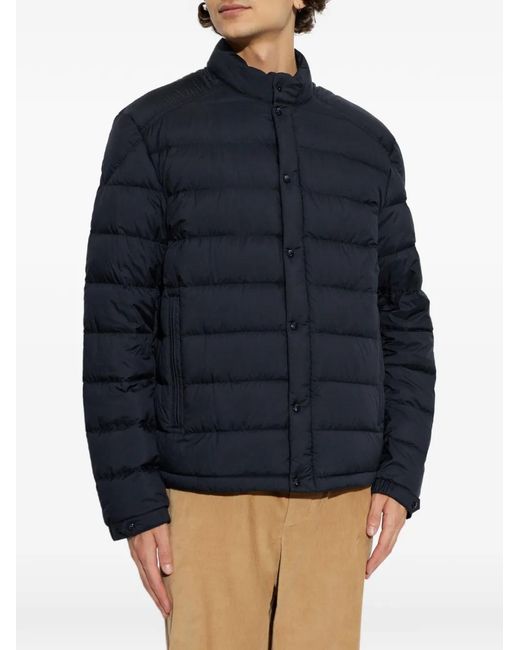 Moncler Blue Selves Quilted Down Jacket for men