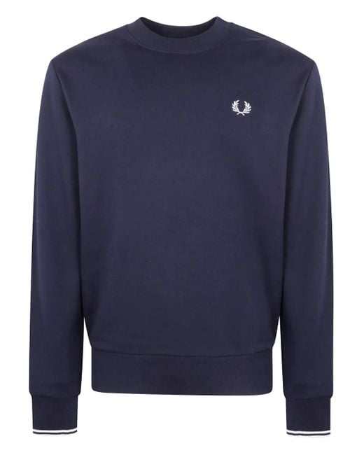 メンズ Fred Perry ローレルリース スウェットシャツ Blue