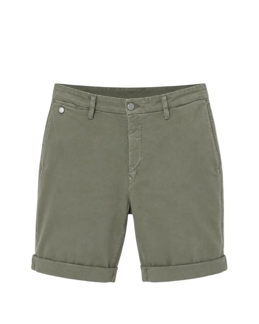 Replay Green Hyperflex Turn-Up Shorts for men