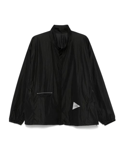 And Wander Black Over Rip Jacket for men