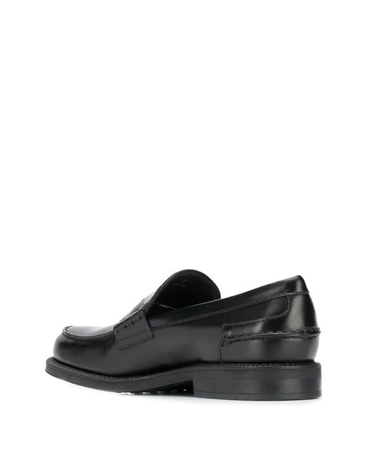Tod's Black Chunky Penny Loafers for men