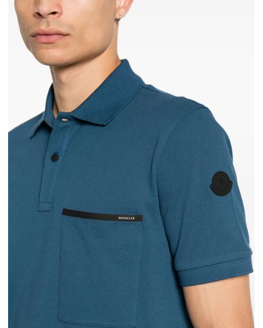 Chemise À Patch Logo Moncler pour homme en coloris Blue