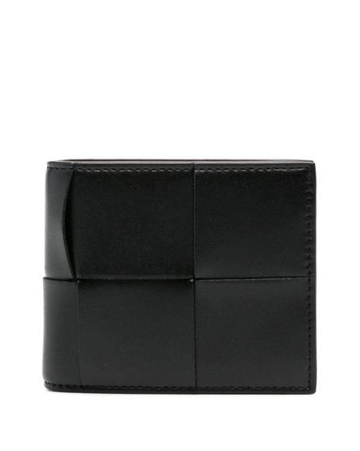 メンズ Bottega Veneta カセット 二つ折り財布 Black