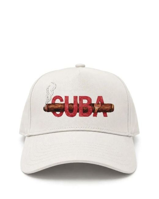 Melt Gray Graphic-Print Baseball Cap for men