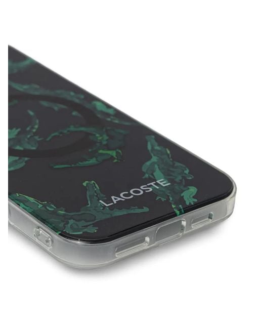 Lacoste Green Crocodile-Print Iphone 16 Case
