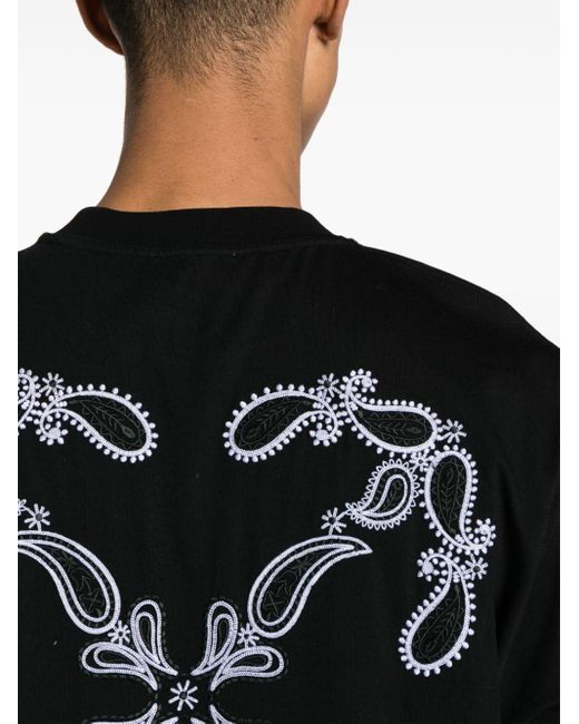 Off-White c/o Virgil Abloh Bandana Arrows Skate T-Shirt in Black für Herren