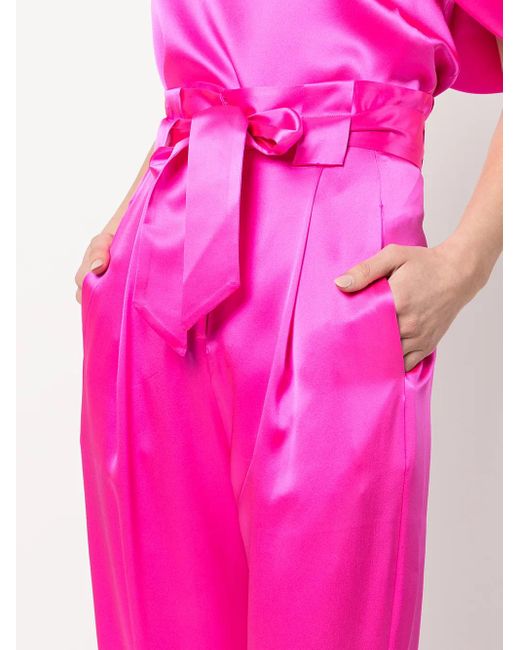 Michelle Mason High Waist Broek in het Pink