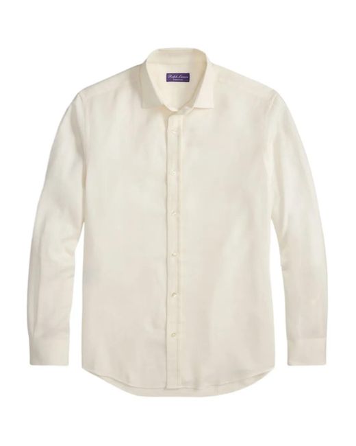 Ralph Lauren White Flannel Shirt for men