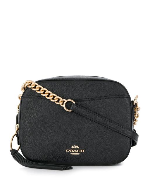 coach black grained grab bags