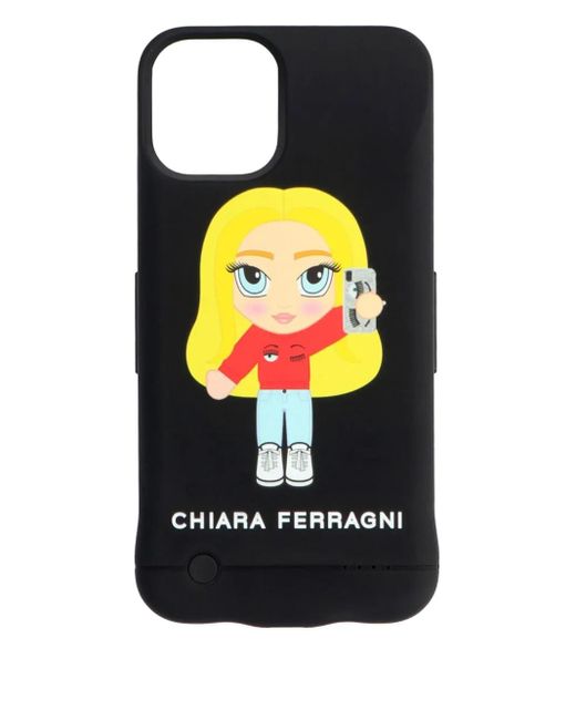 Chiara Ferragni Black Mascotte Iphone 11 Pro Battery Case