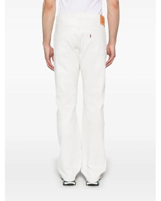 Vaqueros con parche del logo Junya Watanabe de hombre de color White