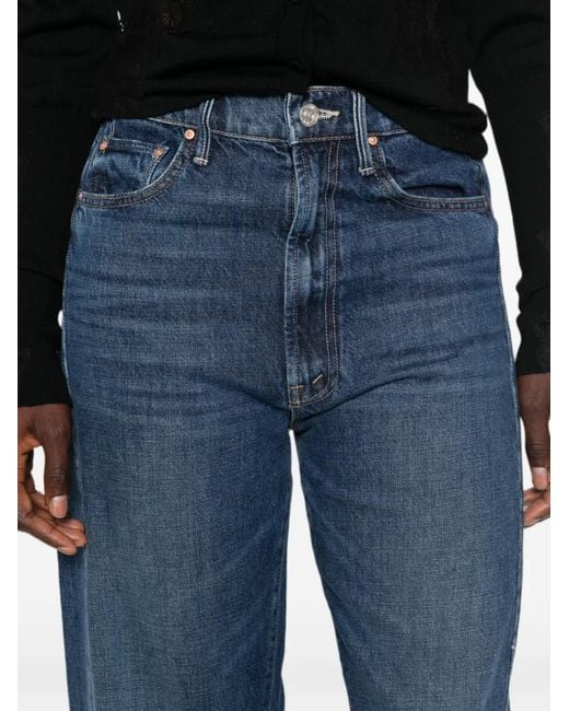 Mother Blue The Half Pipe Ankle Jeans