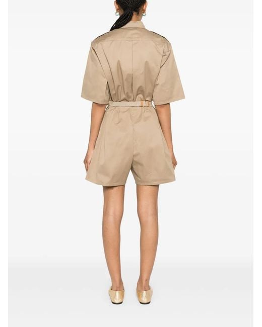 Prada Natural Belted Playsuit