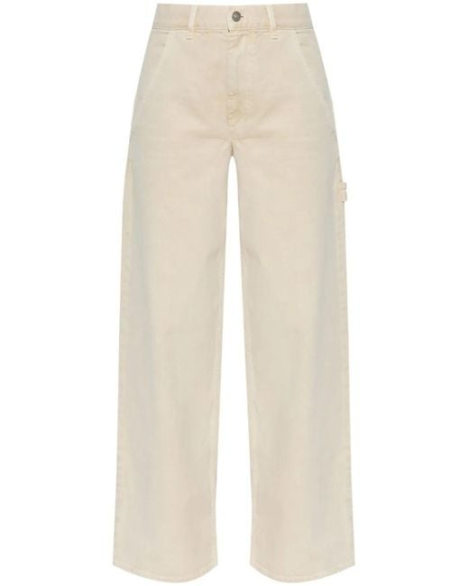 Isabel Marant Natural Solene Wide-Leg Jeans