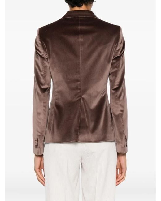 Blazer À Boutonnière Croisée Tagliatore en coloris Brown