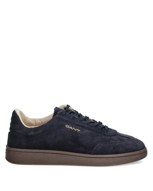 Gant Blue Cuzmo Suede Lace-Up Sneakers for men