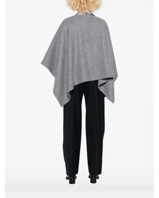 Capa Con Diseño Abierto Max Mara de color Gray