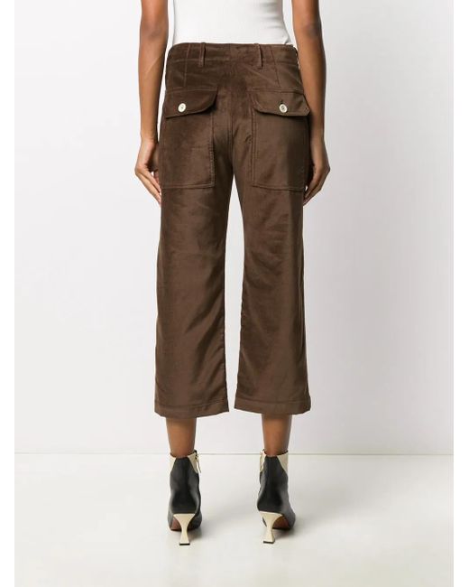 Jejia Brown Gerade Cropped-Hose