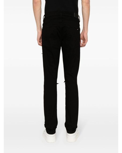 Amiri Skinny-Jeans mit Plissee in Black für Herren