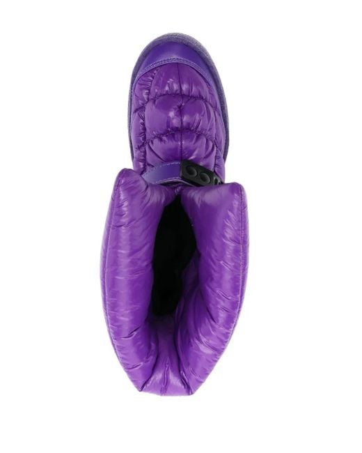 Khrisjoy Purple Ankle Padded-Design Ski Boots