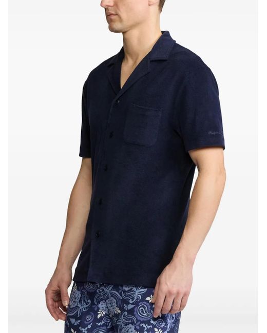 メンズ Ralph Lauren テリークロス シャツ Blue