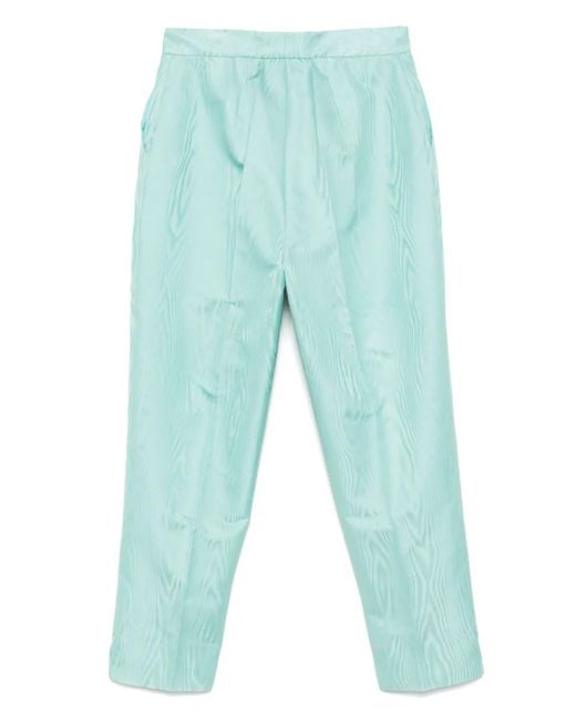 DE SANTIS Blue Patterned Trousers