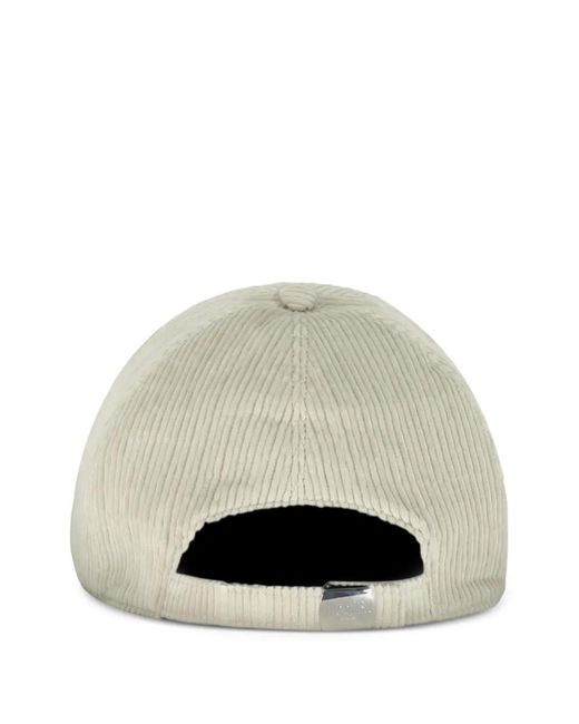 Moorer White Corduroy Cap for men