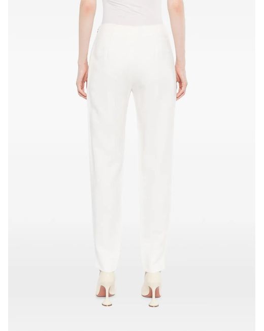 Antonio Berardi White Split-Cuff Trousers