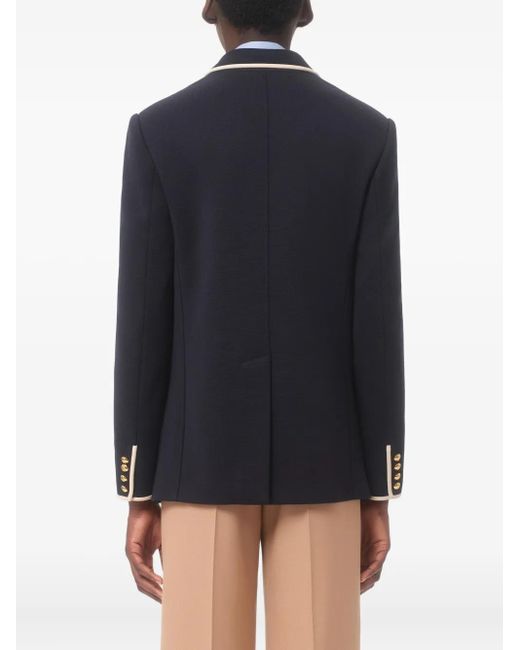 メンズ Valentino Garavani Vgパッチ ダブルジャケット Black