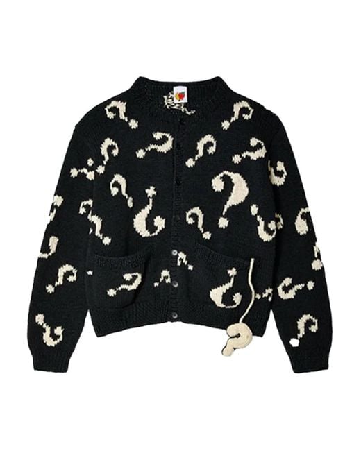 Sky High Farm Question Mark Vest in het Black voor heren