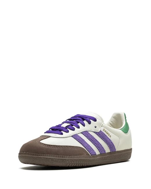 Adidas White Samba Og Leather Sneakers