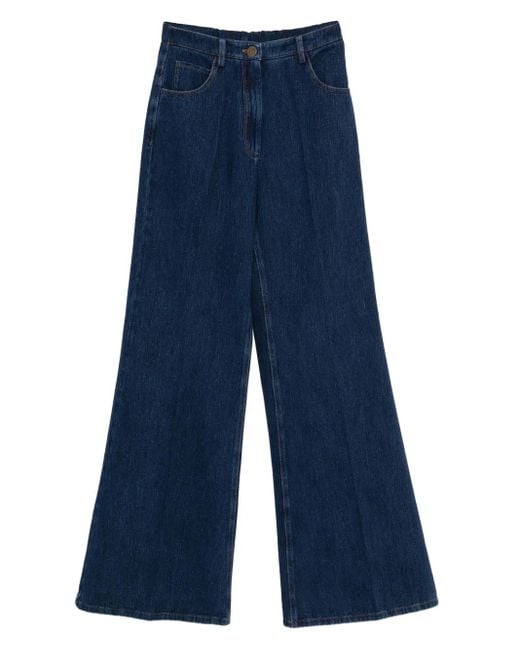 Jeans A Gamba Ampia Con Cinque Tasche di Forte Forte in Blue