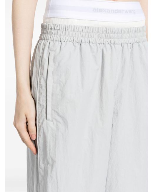 Pantalon de jogging en coton à design superposé Alexander Wang en coloris White