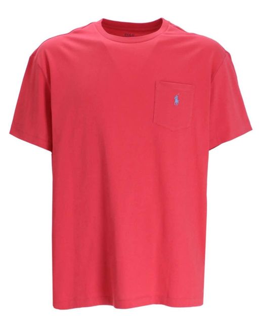 Polo Ralph Lauren T-Shirt mit Polo Pony in Pink für Herren