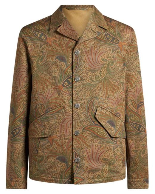 Surchemise Balmacaan Etro pour homme en coloris Brown