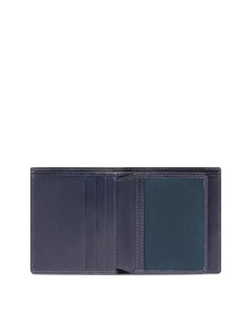 Piquadro Blue Stitched Wallet