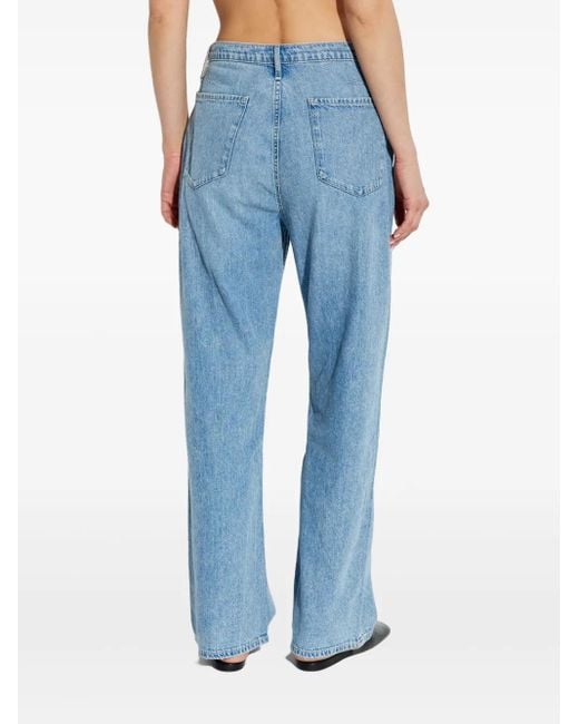 Rag & Bone Jeans Met Wijde Pijpen in het Blue