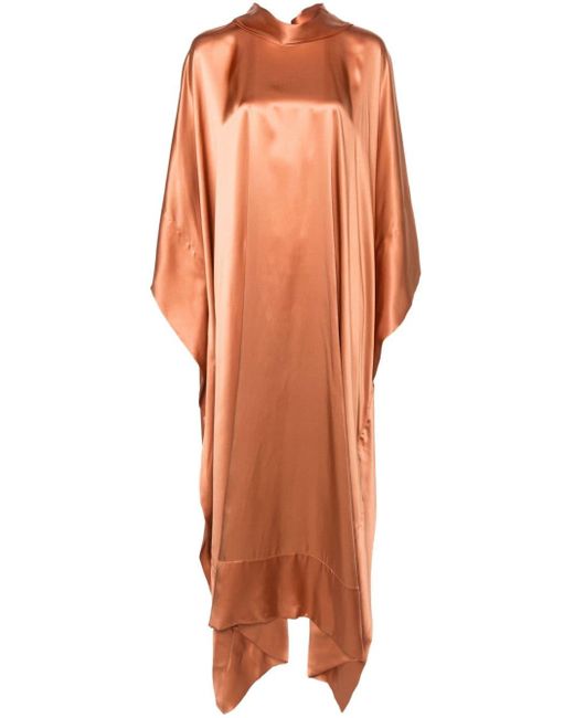‎Taller Marmo New Age Zijden Maxi-jurk in het Orange