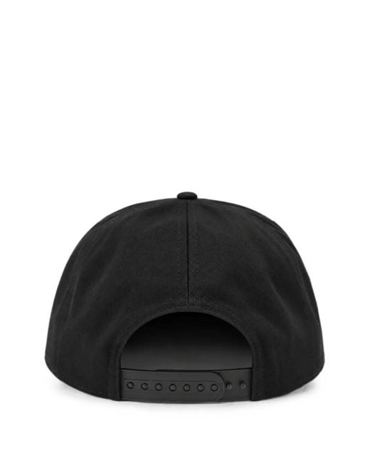 Melt Black Curved-Peak Baseball Cap for men