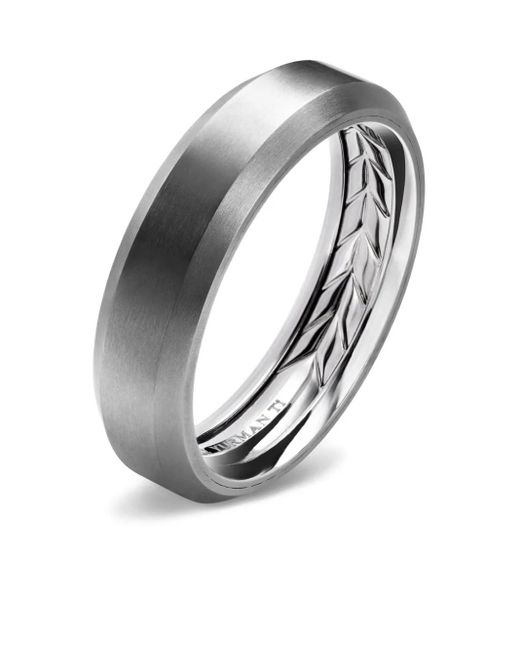David Yurman Beveled Bandring 6Mm in Black für Herren