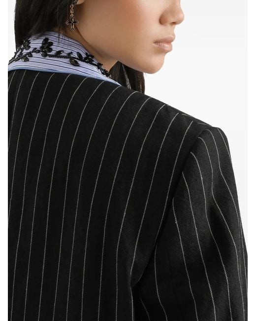 Dolce & Gabbana Black Sicilia Single-Breasted Blazer
