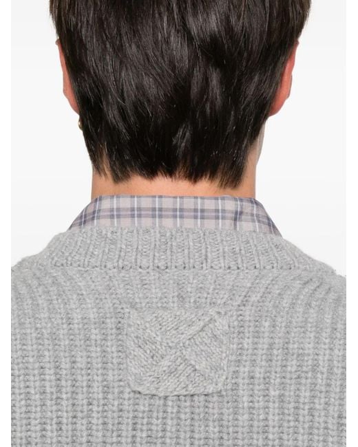 Maglione Con Scollo A V di Nanushka in Gray